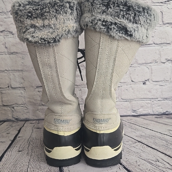 Khombu Gray and Black Winter Boots - Picture 4 of 10